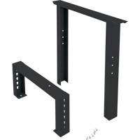 Pattes d'&eacute;tabli pour service industriel, Acier, 24" p x 34" h, Simple NRZ Safety Inc.