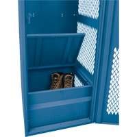 Gear Locker with Door, Steel, 24" W x 18" D x 72" H, Dark Blue NRZ Safety Inc.