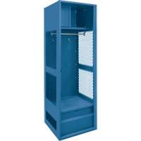Gear Locker, Steel, 24" W x 18" D x 72" H, Dark Blue NRZ Safety Inc.