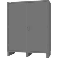 Armoire &agrave; portes encastr&eacute;es standards, Acier, 60" la x 24" p x 78" h, Gris NRZ Safety Inc.