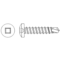 Vis autoforeuses &agrave; t&ecirc;te cylindrique, #10 x 1/2" lo, Zingu&eacute; NRZ Safety Inc.