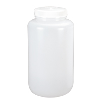 Wide-Mouth Bottles, Round, 1/2 gal., Plastic NRZ Safety Inc.