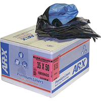 Sacs Premium, 2T-Fort, 26" la x 36" lo, Noir, Capacit&eacute; 64,35 L (17 gal.) NRZ Safety Inc.