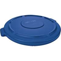 Couvercle rond pour poubelle Brute, Couvercle plat, Plastique, Convient aux contenants 22-1/4" dia. NRZ Safety Inc.