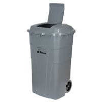 Roll Out Garbage Bin, Polyethylene, 65 US gal. NRZ Safety Inc.