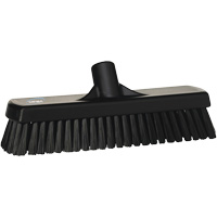 Deck & Wall Scrub Broom, Stiff Bristles, 12", Polyester, Black NRZ Safety Inc.