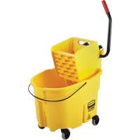 WaveBrake&reg; Mop Bucket & Wringer Combo Pack, Side Press, 8.75 US Gal.(35 Quart), Yellow NRZ Safety Inc.