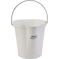 Seau hygi&eacute;nique pour service alimentaire, Blanc, 3 gal. US NRZ Safety Inc.