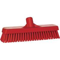 Brosse &agrave; r&eacute;curer pour planchers et murs, Crins Ferme, 12", Polyester, Rouge NRZ Safety Inc.