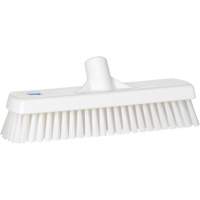 Brosse &agrave; r&eacute;curer pour planchers et murs, Crins Ferme, 12", Polyester, Blanc NRZ Safety Inc.