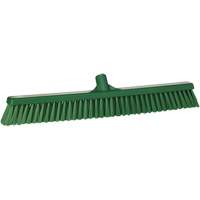 Combo Bristle Push Broom, Coarse/Fine Bristles, 24", Polyester, Green NRZ Safety Inc.