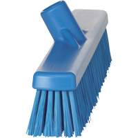 Combo Bristle Push Broom Head, Coarse/Fine Bristles, 16-1/2", Polyester, Blue NRZ Safety Inc.