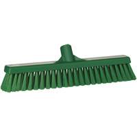 Small Particle Push Broom Head, Fine Bristles, 16-1/2", Polyester, Green NRZ Safety Inc.