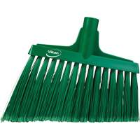 Angled Broom Head, Split Bristles, 11-1/2", Polyester, Green NRZ Safety Inc.