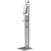 Support de plancher pour distributeur de d&eacute;sinfectant pour les mains sans contact NRZ Safety Inc.