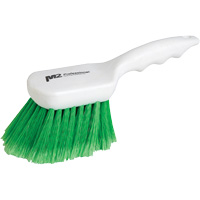 Brosse &agrave; recoins &agrave; manche court, 9" l, Soies Synth&eacute;tique, Vert NRZ Safety Inc.