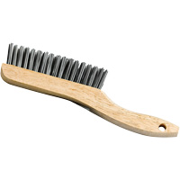 Brosse &agrave; manche en patin, Acier, 4 x 16 rangs de fils, Longueur 9-3/4" NRZ Safety Inc.