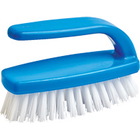 Brosse pour le nettoyage des ongles, 4" l, Soies Synth&eacute;tique, Bleu/Blanc NRZ Safety Inc.