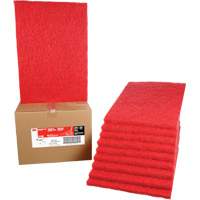 Carpet Bonnet Pad, 14" x 20", Buffing/Cleaning, Red NRZ Safety Inc.