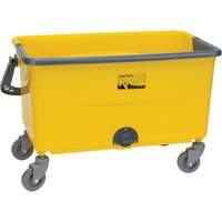 Microfibre Mop Bucket & Wringer, Strainer, 11 US Gal. (44 Quart), Yellow NRZ Safety Inc.