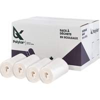 High Density Garbage Bags, Utility, 24" W x 22" L, 8 microns, Frosted, 26 L (7 Gal.) Capacity NRZ Safety Inc.