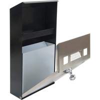 Smoking Receptacle, Wall-Mount, Stainless Steel, 1 Litre Capacity, 11-4/5" Height NRZ Safety Inc.