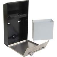 Smoking Receptacle, Wall-Mount, Stainless Steel, 1 Litre Capacity, 11-4/5" Height NRZ Safety Inc.