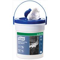 Hand Cleaning Wet Wipe Bucket, 58 Wipes, 10-3/5" x 10-3/5" NRZ Safety Inc.