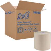 Essential 100% Recycled Brown Hard Roll Towels, 1 Ply, Standard, 700' L NRZ Safety Inc.
