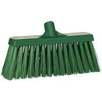 Heavy-Duty Push Broom, Stiff Bristles, 13", Polyester, Green NRZ Safety Inc.