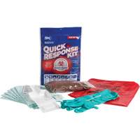 Hazwik&reg; Quick Response Spill Kit for Bodily Fluids, Biohazard, Bag, 0.49 US gal. Absorbancy NRZ Safety Inc.