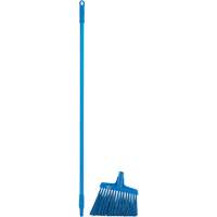Angle Broom Head with Handle, X-Coarse Bristles, 12", Polyester, Blue NRZ Safety Inc.