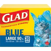 45L Recycling Bags, Regular, 30" W x 33" L, Blue NRZ Safety Inc.