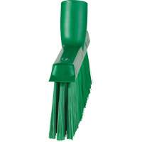 Dustpan Broom with Angled Thread, Medium Bristles, 10", Polyester, Green NRZ Safety Inc.