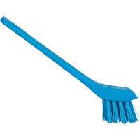 Brush with Scraping Edge, Stiff Bristles, 6" Long, Blue NRZ Safety Inc.