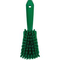 Short-Handled Washing Brush, Soft Bristles, 10-1/2" Long, Green NRZ Safety Inc.