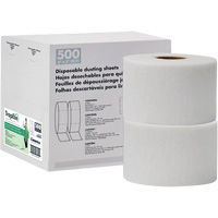 TrapEze&reg; Double Roll Disposable Dusting Sheets, Polyester, White NRZ Safety Inc.