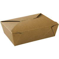 Kraft Take Out Food Containers, Corrugated, Rectangular NRZ Safety Inc.