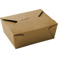 Kraft Take Out Food Containers, Corrugated, Rectangular NRZ Safety Inc.