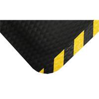 Tapis Hog Heaven, Losange, 4-4/5' x 8' x 5/8", Noir/Jaune, Nitrile NRZ Safety Inc.