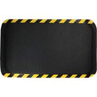 Tapis Hog Heaven, Losange, 3' x 5' x 5/8", Noir/Jaune, Nitrile NRZ Safety Inc.