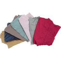 Chiffons fabriqu&eacute;s &agrave; partir de mat&eacute;riaux recycl&eacute;s, Molleton, M&eacute;lange de couleurs, 10 lb NRZ Safety Inc.