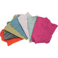 Recycled Material Wiping Rags, Terrycloth, Mix Colours, 25 lbs. NRZ Safety Inc.