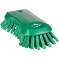 Hand Brush, Extra Stiff Bristles, 9-1/10" Long, Green NRZ Safety Inc.