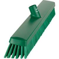 Heavy-Duty Push Broom, Fine/Stiff Bristles, 24", Green NRZ Safety Inc.