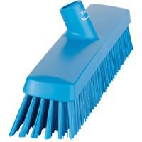 Push Broom Head, Fine/Stiff Bristles, 16-1/2", Polyester/Polypropylene, Blue NRZ Safety Inc.