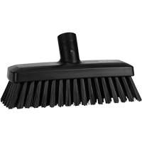 Compact Wall/Deck Broom, Stiff Bristles, 8-9/10", Polyester/Polypropylene, Black NRZ Safety Inc.