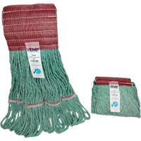 T&ecirc;te de vadrouille &agrave; bande large, Antimicrobien/Finition de plancher/Sp&eacute;cialis&eacute;, Coton/Rayonne/Synth&eacute;tique, Style Boucle NRZ Safety Inc.