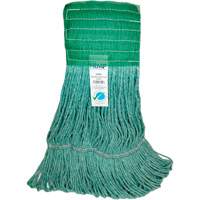 T&ecirc;te de vadrouille &agrave; bande large, Antimicrobien/Finition de plancher/Sp&eacute;cialis&eacute;, Coton/Rayonne/Synth&eacute;tique, Style Boucle NRZ Safety Inc.