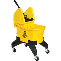 Seau & essoreuse pour vadrouille Grizzly, Pression lat&eacute;rale, 8 gal. US (32 pintes), Jaune NRZ Safety Inc.